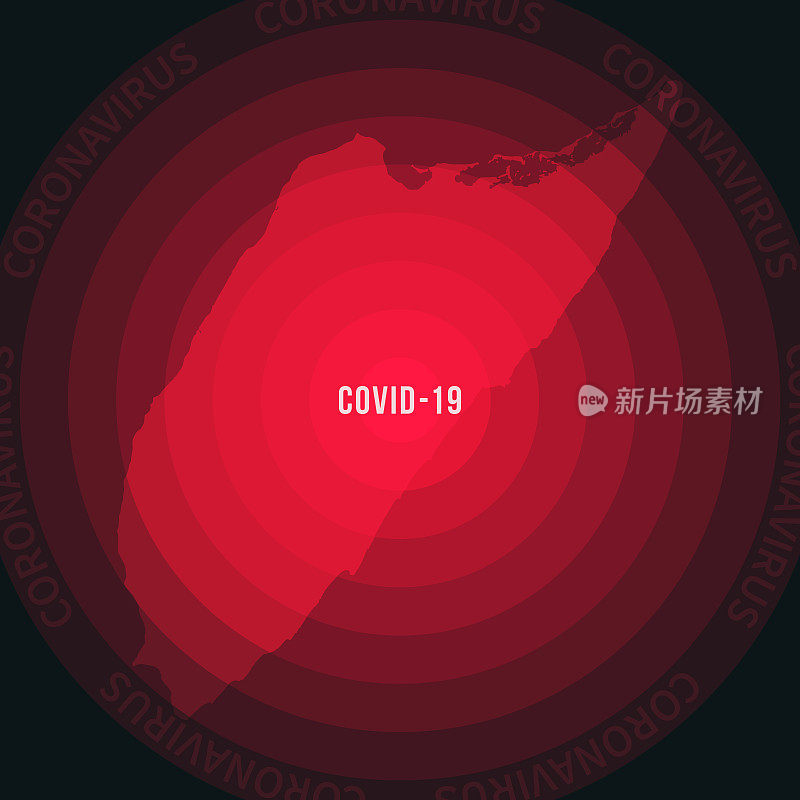 Cozumel COVID-19传播地图。冠状病毒爆发